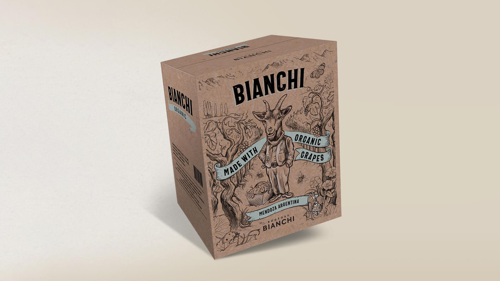 Packaging Bianchi Organic. Argency, agencia de diseño y publicidad. Mendoza, Argentina.