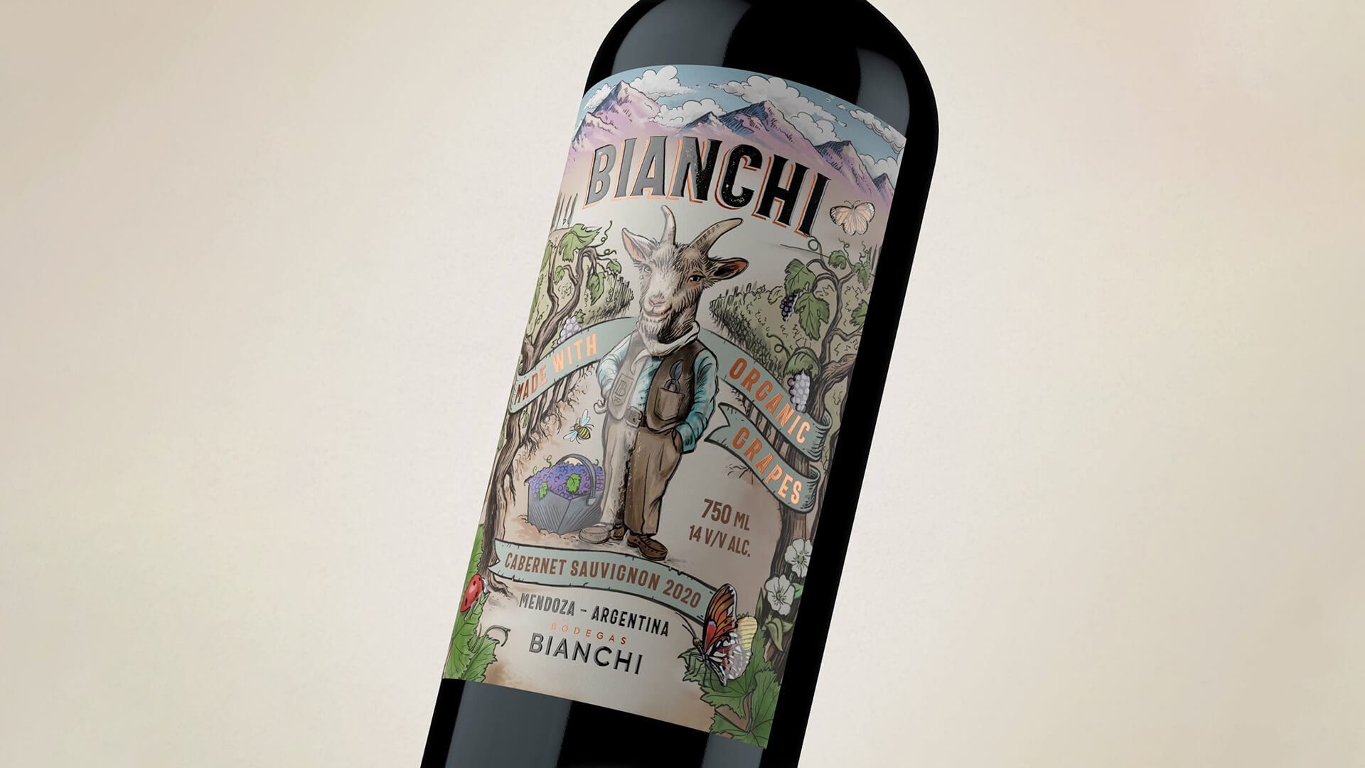 Packaging Bianchi Organic. Argency, agencia de diseño y publicidad. Mendoza, Argentina. Bodegas Bianchi.